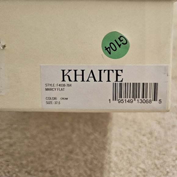 Khaite Marcy Flats Cream 37.5 Women's - Picture 11 of 11